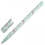 Ручка шариковая BRAUBERG Фламинго soft touch синяя 0,7 мм, 1 шт (kastd)