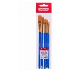 Набор кистей Пифагор синтетические плоские, 5 шт (kastd)