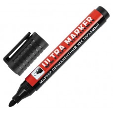 Маркер перманентный BRAUBERG Ultra Marker черный, 1 шт (kastd) в магазинах Ашан