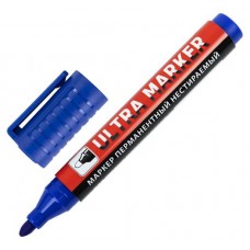 Маркер перманентный BRAUBERG Ultra Marker синий, 1 шт (kastd) в магазинах Ашан