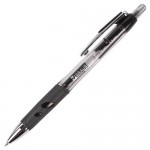 Ручка гелевая BRAUBERG Officer автоматическая черная 0,5 мм, 1 шт (kastd)