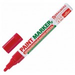 Маркер-краска BRAUBERG лаковый красный, 1 шт (kastd)