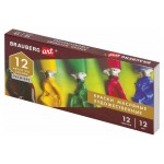 Краски масляные BRAUBERG ART Premiere, 12 цветов х 12 мл (kastd)