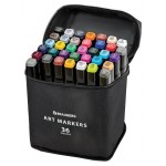 Маркеры для скетчинга BRAUBERG двусторонние, 36 шт (kastd)