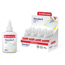 Клей ПВА ErichKrause Standard, 60 мл (kastd) в магазинах Ашан