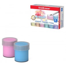 Гуашь ErichKrause Pastel 6 цветов по 20 мл (kastd) в магазинах Ашан