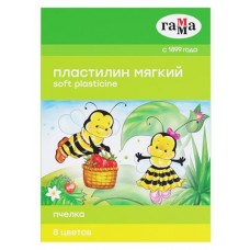 Пластилин восковой Гамма Пчелка, 8 цветов (kastd) в магазинах Ашан