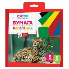 Бумага цветная бархатная ArtSpace А4 5 цветов, 5 листов (kastd) в магазинах Ашан