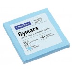 Блок бумаги самоклеящийся OfficeSpace голубой 76х76 мм, 100 листов (kastd)