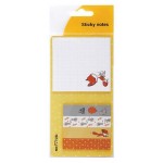 Набор флажков-закладок и самоклеющихся блоков MESHU Fox&Rabbit 74х74 мм и 60х15 мм, 25 листов (kastd)