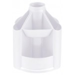 Подставка-органайзер вращающаяся Стамм Mini desk 10 отделений белая (kastd)