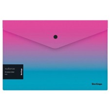Папка-конверт на кнопке Berlingo Radiance А4 розово-голубой градиент (kastd) в магазинах Ашан