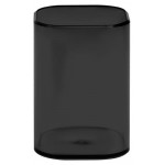 Подставка-стакан Стамм Фаворит квадратная тонированная черная, 90х70х70 мм (kastd)