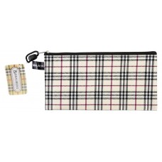 Папка-конверт на молнии BRAUBERG Checked, 255х130 мм (kastd) в магазинах Ашан