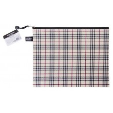 Папка-конверт на молнии BRAUBERG Checked, А4 (kastd) в магазинах Ашан