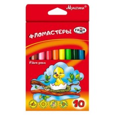 Фломастеры Гамма Мультики, 10 цветов (kastd) в магазинах Ашан