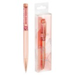 Ручка шариковая автоматическая MESHU Rose sand синяя (kastd)