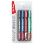 Набор маркеров для флипчартов Berlingo Uniline FM200, 4 цвета (kastd)