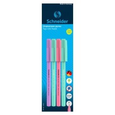 Набор шариковых ручек Schneider Tops 505 F Pastel синие, 4 шт (kastd) в магазинах Ашан