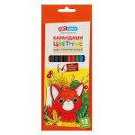 Карандаши цветные ArtSpace Милые зверушки, 12 цветов (kastd)