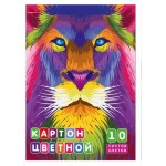 Картон цветной Academy Style А3, 10 цветов 10 листов (kastd)