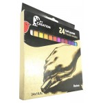 Пастель АШАН Красная птица мягкая, 24 цвета (kastd)