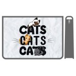 Папка для труда Пчелка А4 пластиковая молния сверху с дизайном, 325х230х100 мм (kastd)