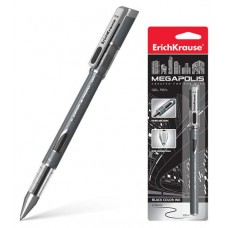 Ручка гелевая ErichKrause MEGAPOLIS Gel черная (kastd) в магазинах Ашан