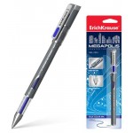 Ручка гелевая ErichKrause Megapolis Gel синяя, 1 шт (kastd)