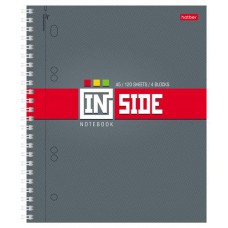 Тетрадь Hatber в клетку на гребне А5, 120 л (kastd) в магазинах Ашан