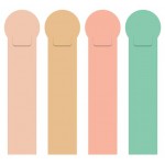 Набор закладок ErichKrause Matt Powder пластиковые пастель, 4 шт (kastd)