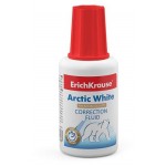 Корректор ErichKrause Arctic white с кисточкой, 20 мл (kastd)