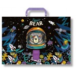 Портфель ErichKrause Space Bear пластиковый, A4 (kastd)