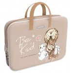 Папка текстильная на молнии ErichKrause с ручками Butterfly A4+ (kastd)