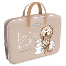 Папка текстильная на молнии ErichKrause с ручками Butterfly A4+ (kastd) в магазинах Ашан