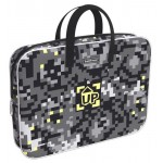 Папка текстильная на молнии ErichKrause Pixel Game с ручками A4+ (kastd)