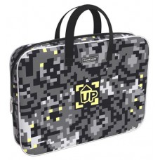 Папка текстильная на молнии ErichKrause Pixel Game с ручками A4+ (kastd) в магазинах Ашан