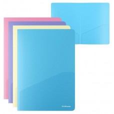 Папка-уголок с 2 карманами ErichKrause Diagonal Pastel пластиковая, A4 (kastd) в магазинах Ашан