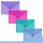 Папка-конверт на кнопке ErichKrause Glossy Vivid пластиковая полупрозрачная, C6 (kastd)