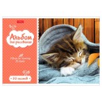 Альбом для рисования Hatber Зоомагия на скобе А4, 20 л (kastd)