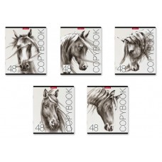 Тетрадь общая ErichKrause Wild Horse в клетку А5+, 48 л (kastd) в магазинах Ашан