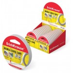 Лента двусторонняя клейкая ErichKrause, 12 мм х 10 м (kastd)