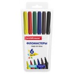 Фломастеры ErichKrause Basic, 6 цветов (kastd)
