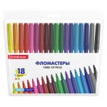 Фломастеры ErichKrause Basic, 18 цветов (kastd)