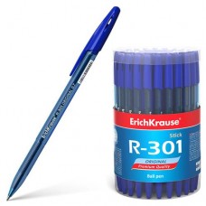 Ручка шариковая ErichKrause R-301 Original Stick 0,7 мм синяя (kastd) в магазинах Ашан