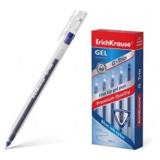 Ручка гелевая ErichKrause G-Trio синяя (kastd) в магазинах Ашан