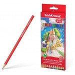 Карандаши цветные ArtBerry трехгранные, 12 цветов (kastd)