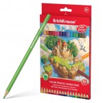 Карандаши цветные ArtBerry трехгранные, 18 цветов