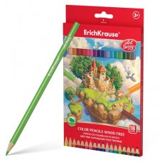 Карандаши цветные ArtBerry трехгранные, 18 цветов в магазинах Ашан