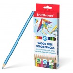 Карандаши цветные ErichKrause шестигранные, 24 цвета (kastd) Карандаши цветные ErichKrause шестигранные, 24 цвета (kastd)